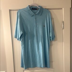 Polo by Ralph Lauren Light Blue Men's Polo Shirt size LT